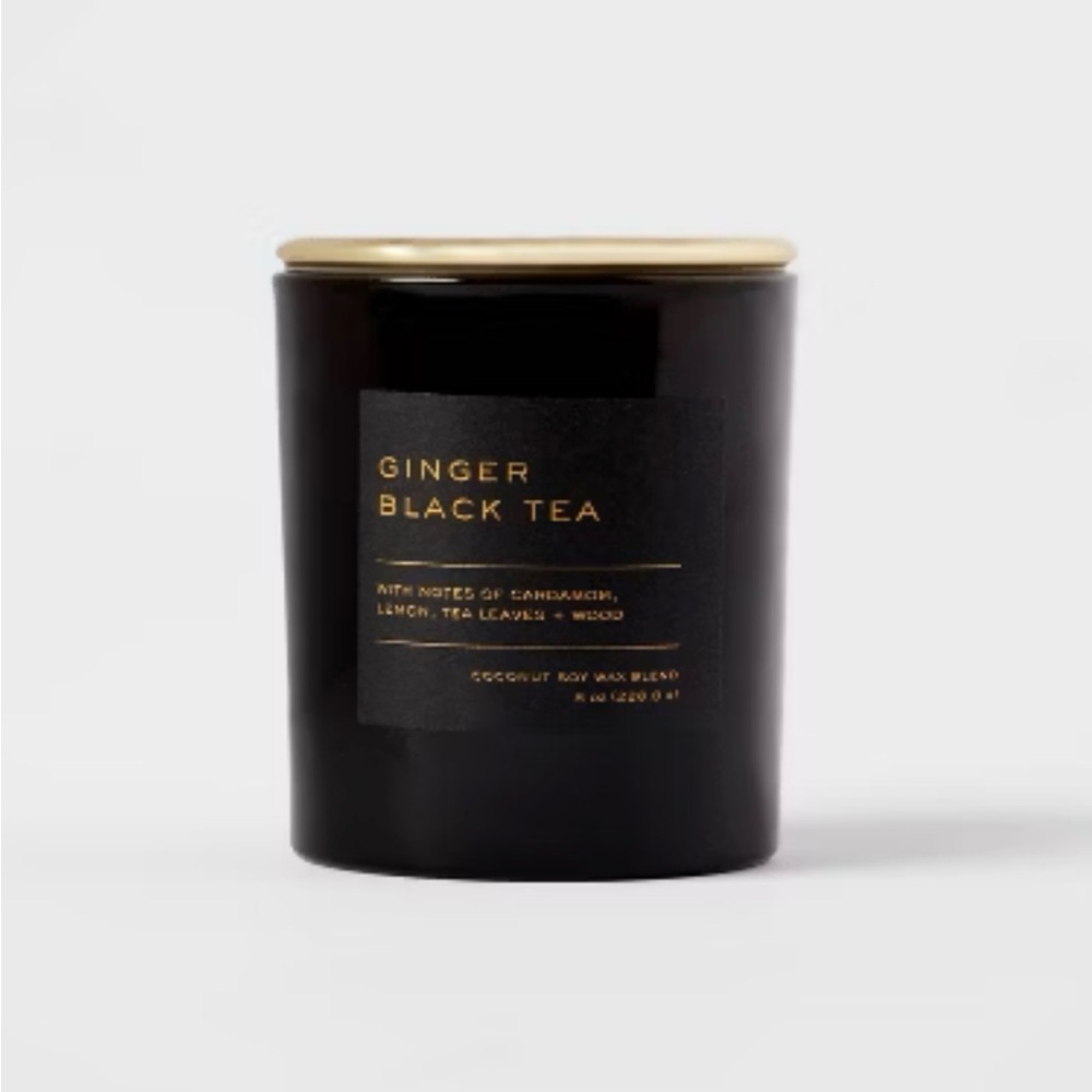 Set of 3 Candles - Ginger Black Tea & Cedarwood Musk - Picture 2 of 5